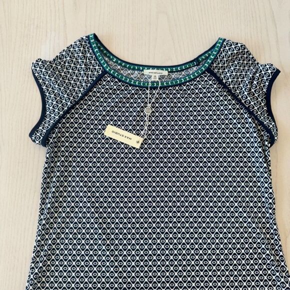 NWT Max Studio London Geometric Dress Size Medium - Picture 3 of 5